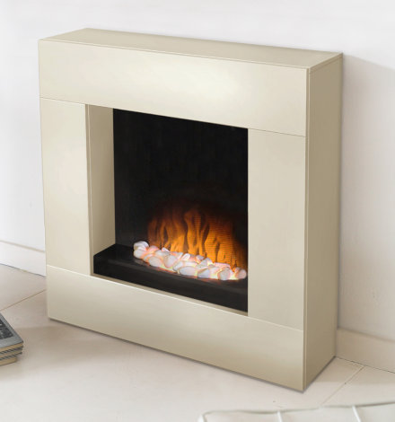 Adam Alton Ivory Freestanding Electric Fireplace Suite